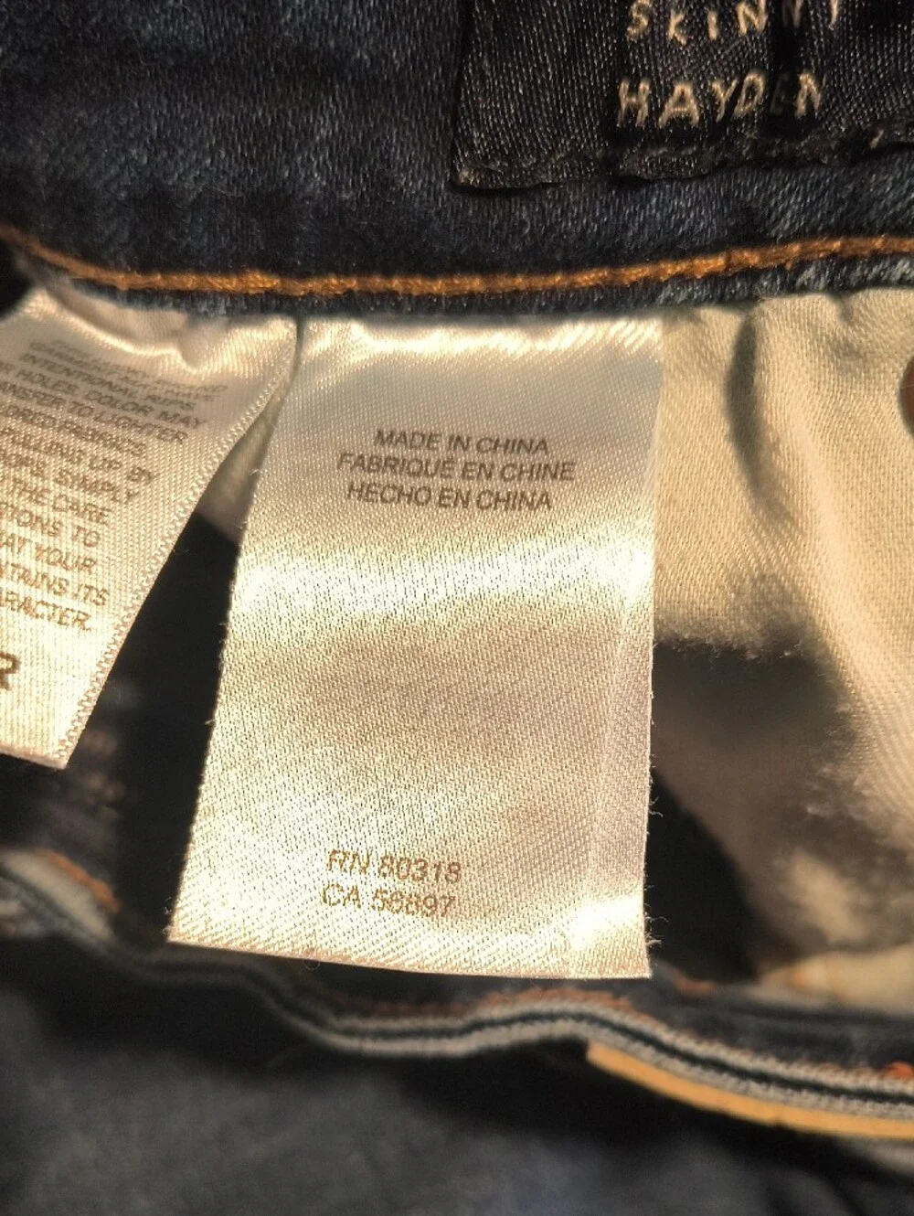 Mid Rise Skinny Hayden w/28